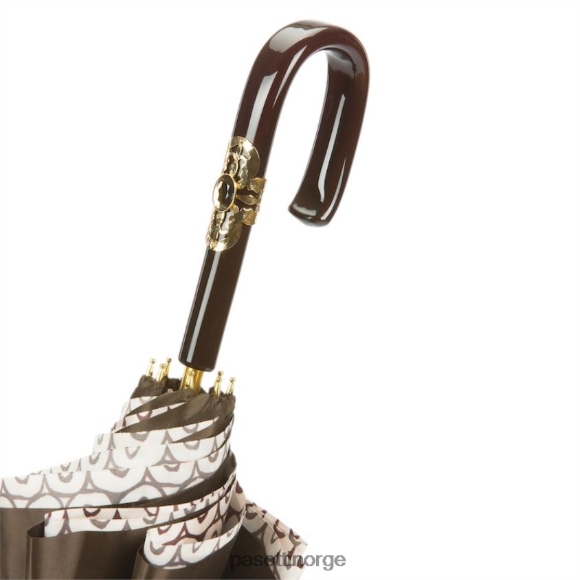 paraply | PASOTTI 189 5e438-3 c26 - geometrisk paraply med små sirkler, dobbel klut 8B6Z26485 kvinner