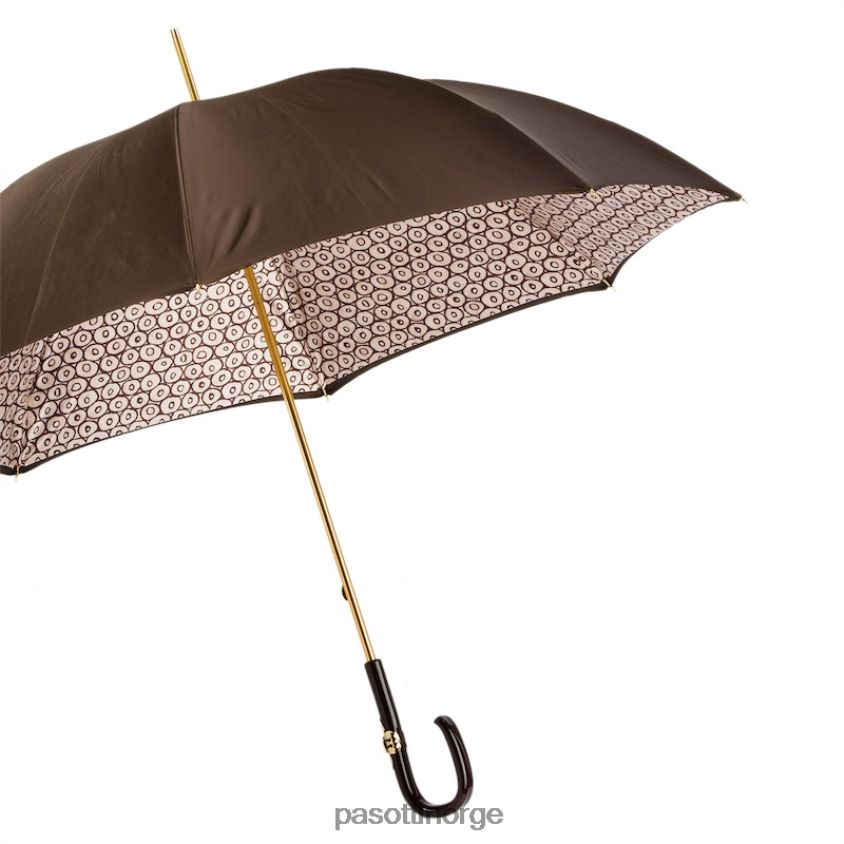 paraply | PASOTTI 189 5e438-3 c26 - geometrisk paraply med små sirkler, dobbel klut 8B6Z26485 kvinner