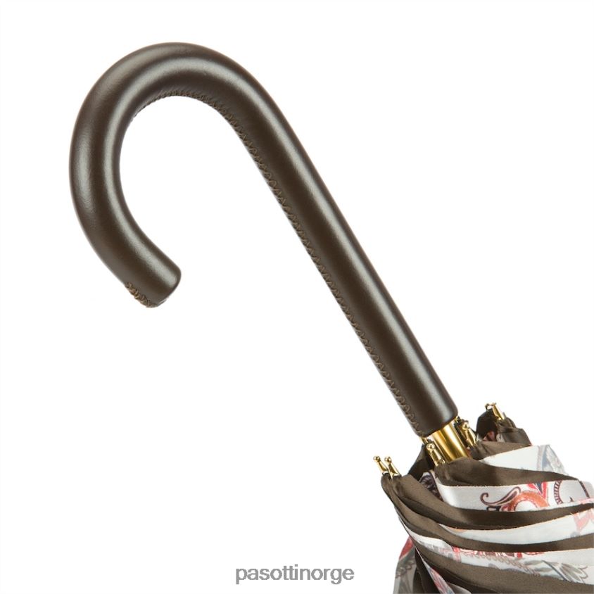 paraply | PASOTTI 189 5f805-6 p - paisley paraply med skinnhåndtak 8B6Z26454 kvinner