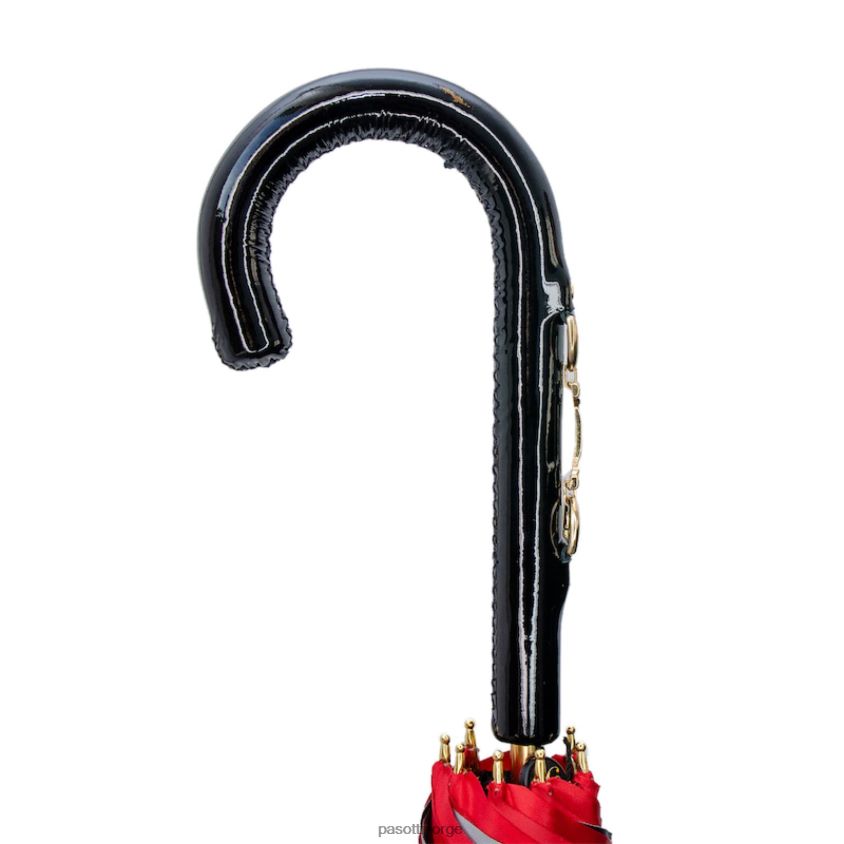 paraply | PASOTTI 189 5g313-40 d33 - rød paraply med hodelagstrykk, dobbel klut 8B6Z26443 kvinner