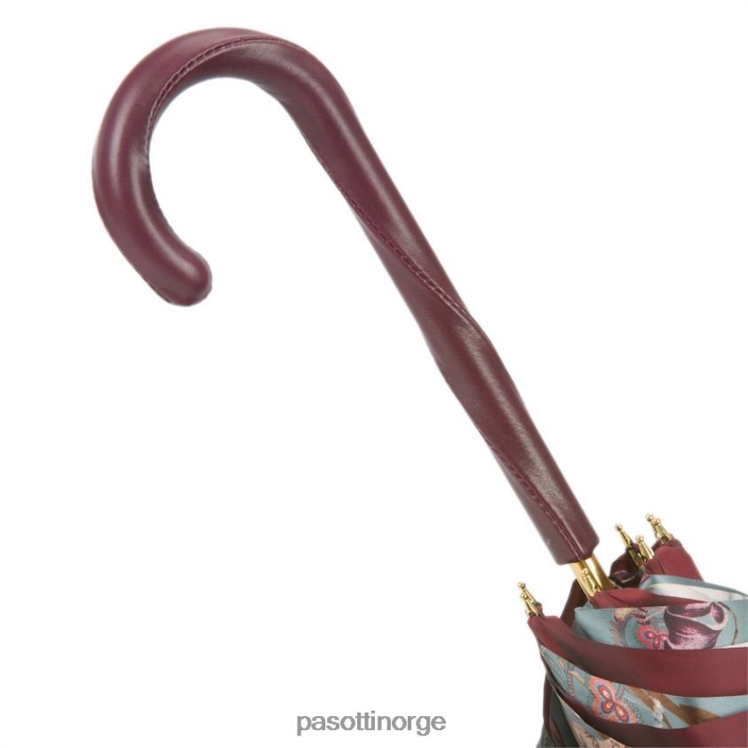 paraply | PASOTTI 189 5v777-1 z16 - klassisk burgunder paraply 8B6Z26448 kvinner