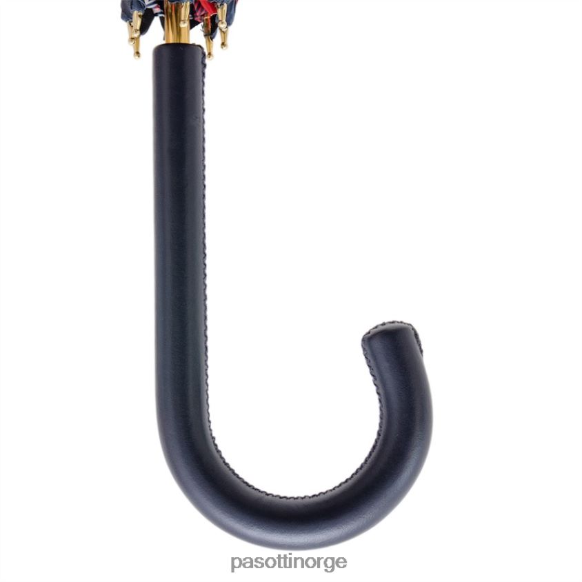 paraply | PASOTTI 189 5y743-1 p - klassisk marineblå paraply med striper og blomster 8B6Z26452 kvinner