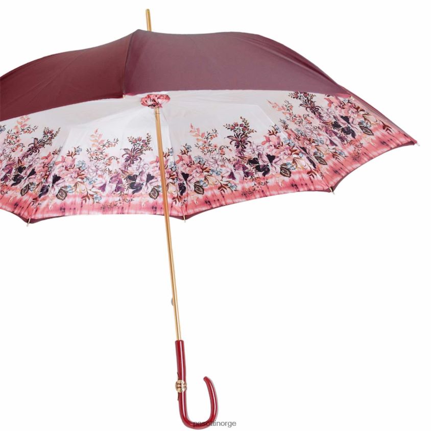 paraply | PASOTTI 189 9l980-2 c26 - vintage burgunderparaply 8B6Z26488 kvinner