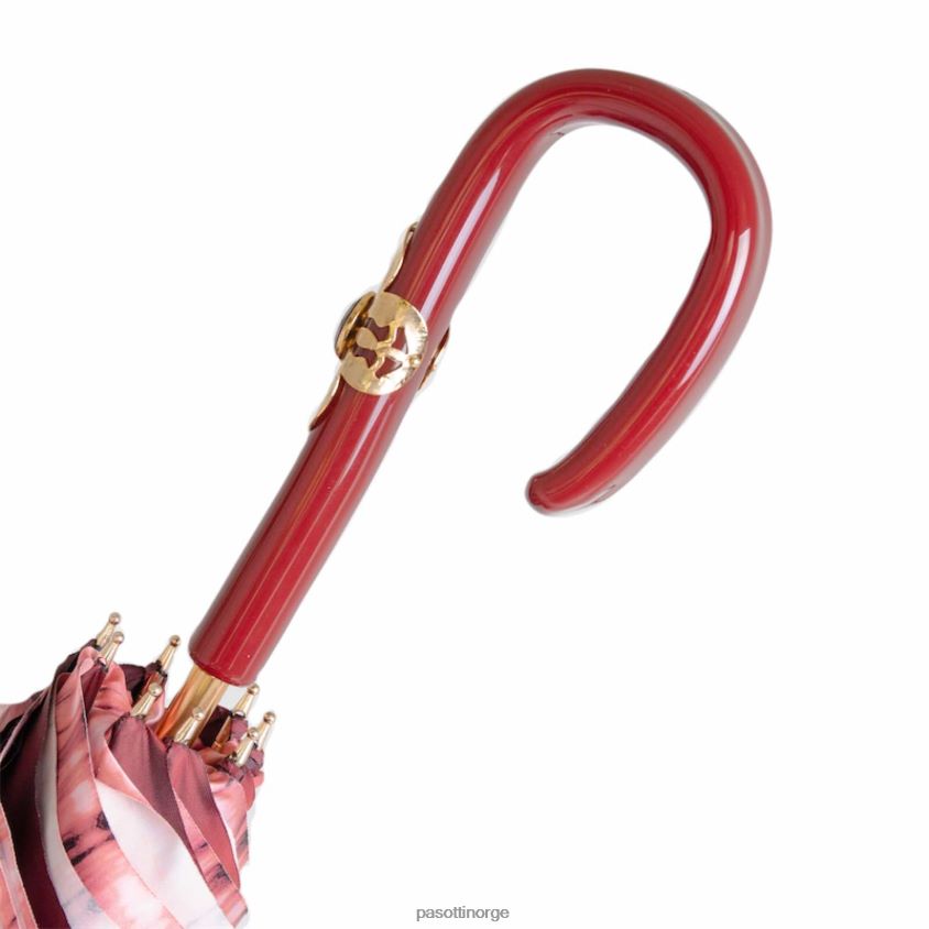paraply | PASOTTI 189 9l980-2 c26 - vintage burgunderparaply 8B6Z26488 kvinner