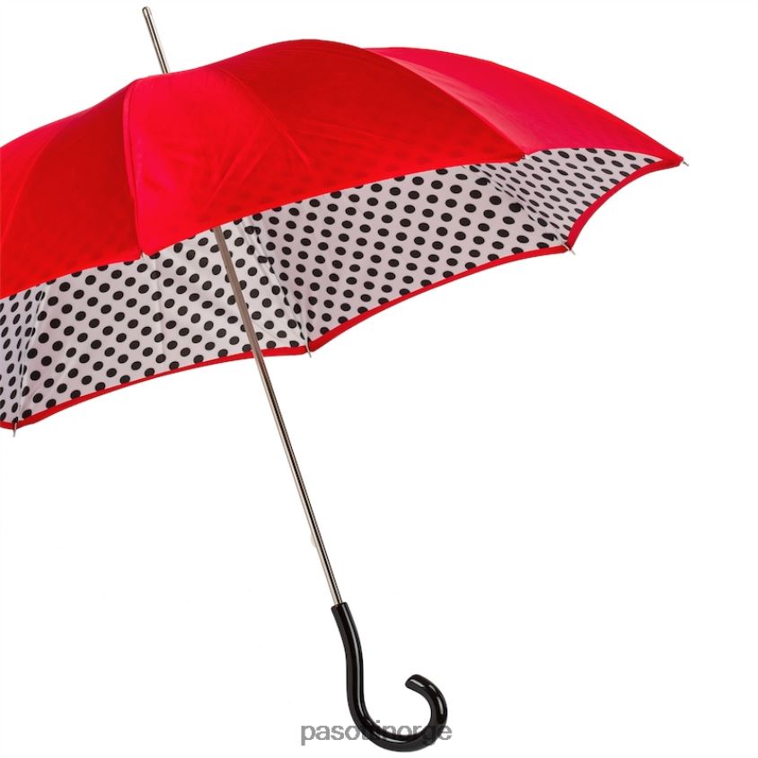 paraply | PASOTTI 189n 55874-2 u18 - knallrøde prikker paraply, dobbel klut 8B6Z26471 kvinner