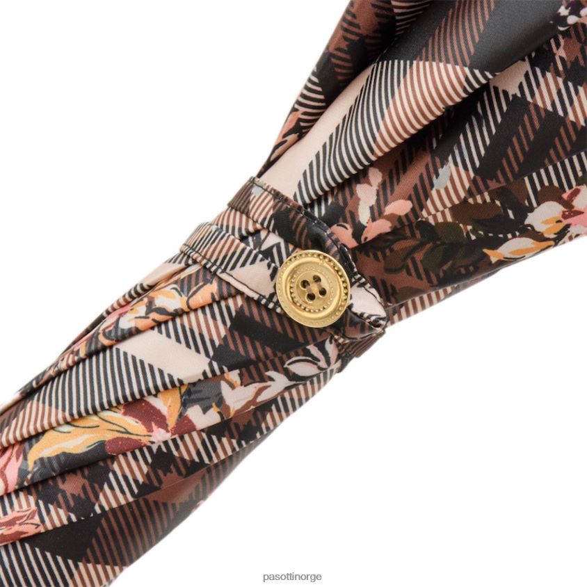 paraply | PASOTTI 20 5y743-5 n62 - tartan paraply med blomster 8B6Z26445 kvinner