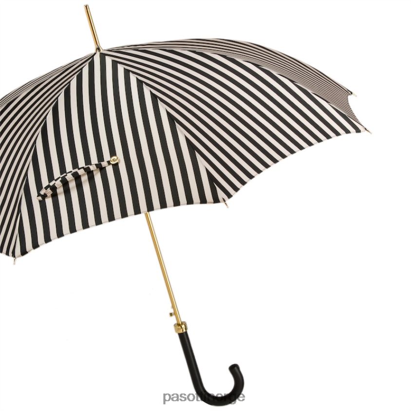 paraply | PASOTTI 460 21352-1 p - svart og hvit stripete paraply 8B6Z26462 kvinner