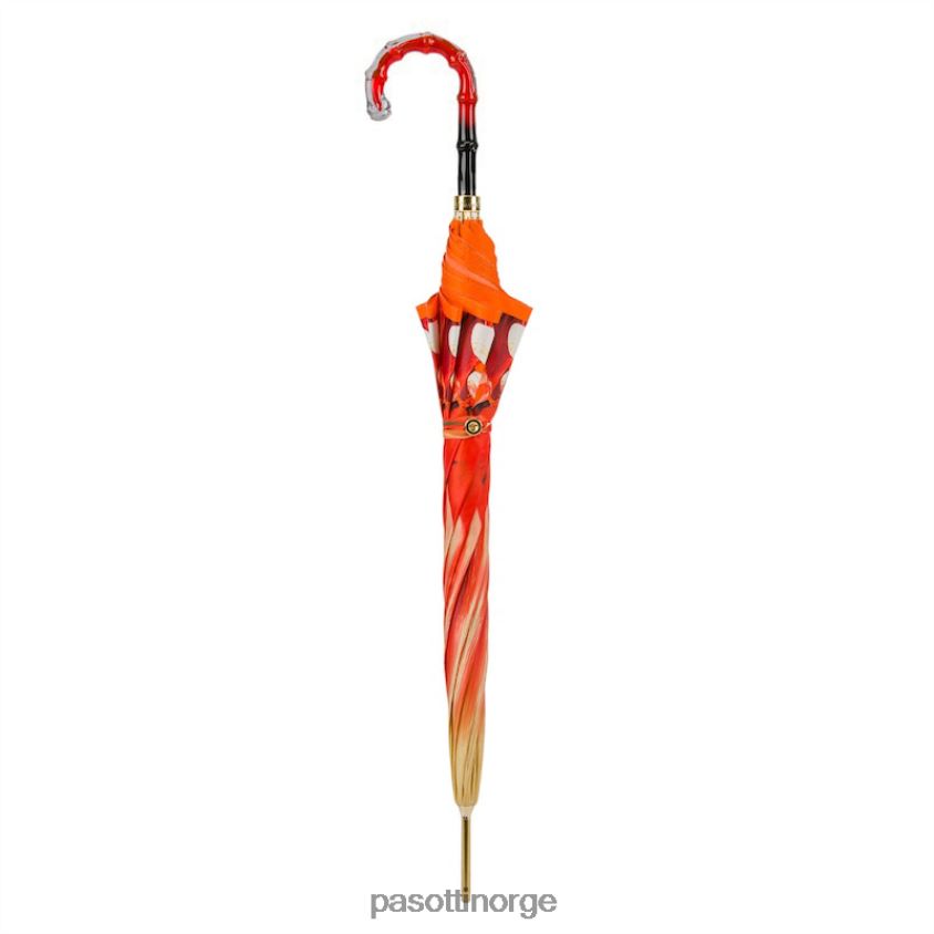 paraply | PASOTTI 460 30093-4 n5 - oransje penselstrøk 8B6Z26464 kvinner