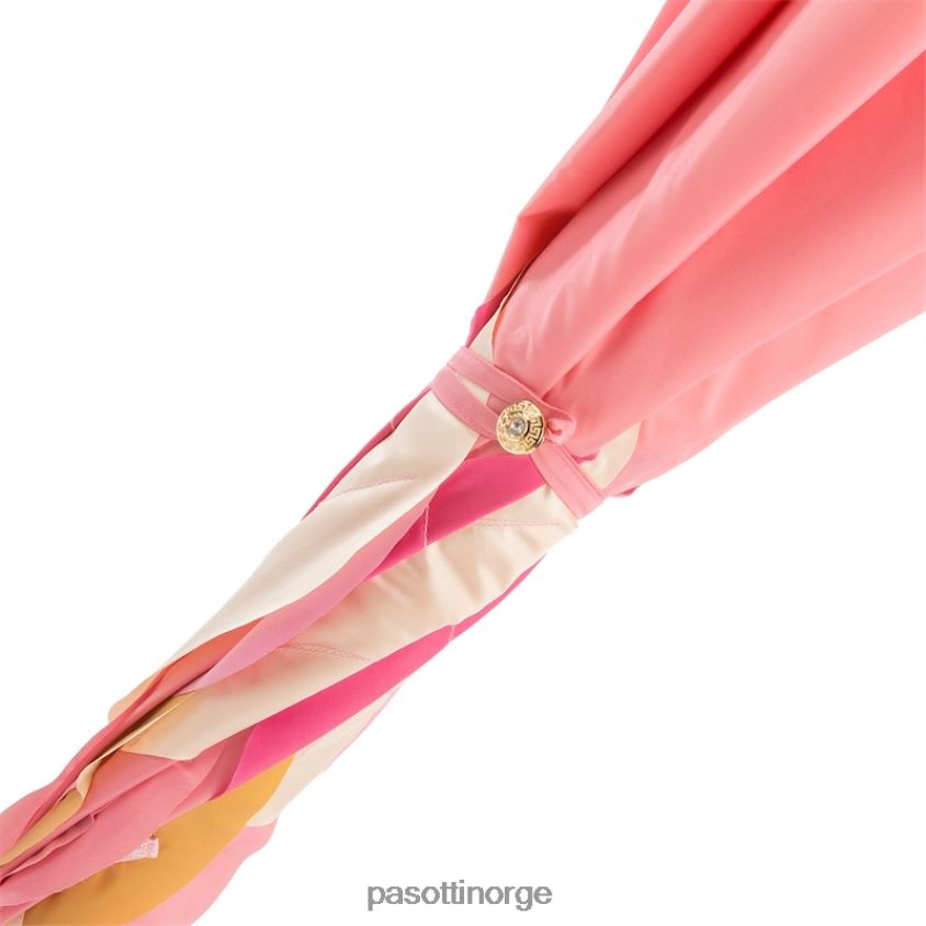 paraply | PASOTTI 163 sum-3 s7 - vakker rosa paraply med blader, dobbel klut 8B6Z26517 kvinner