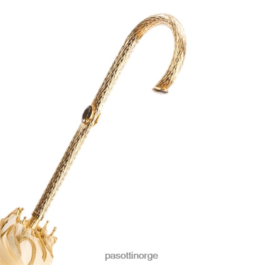 paraply | PASOTTI 177 plat-300 p5 - elfenben tredekorert paraply (hjemmesideparaply) 8B6Z26521 kvinner