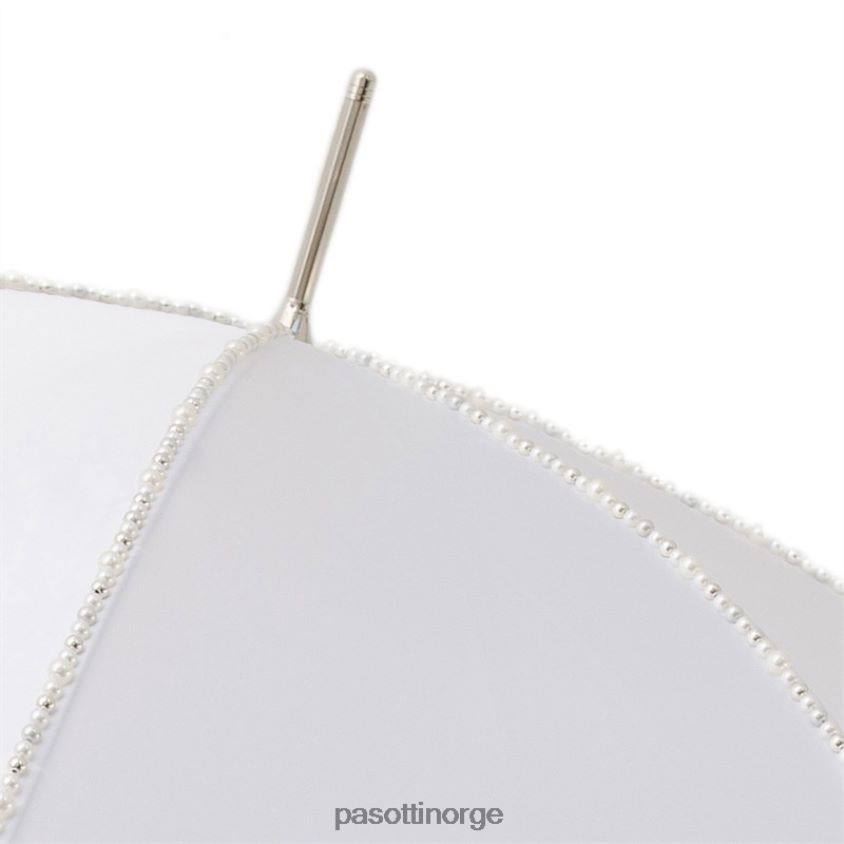 paraply | PASOTTI 179n plat-1 p5 - bryllup paraply med hvite perler 8B6Z26557 kvinner