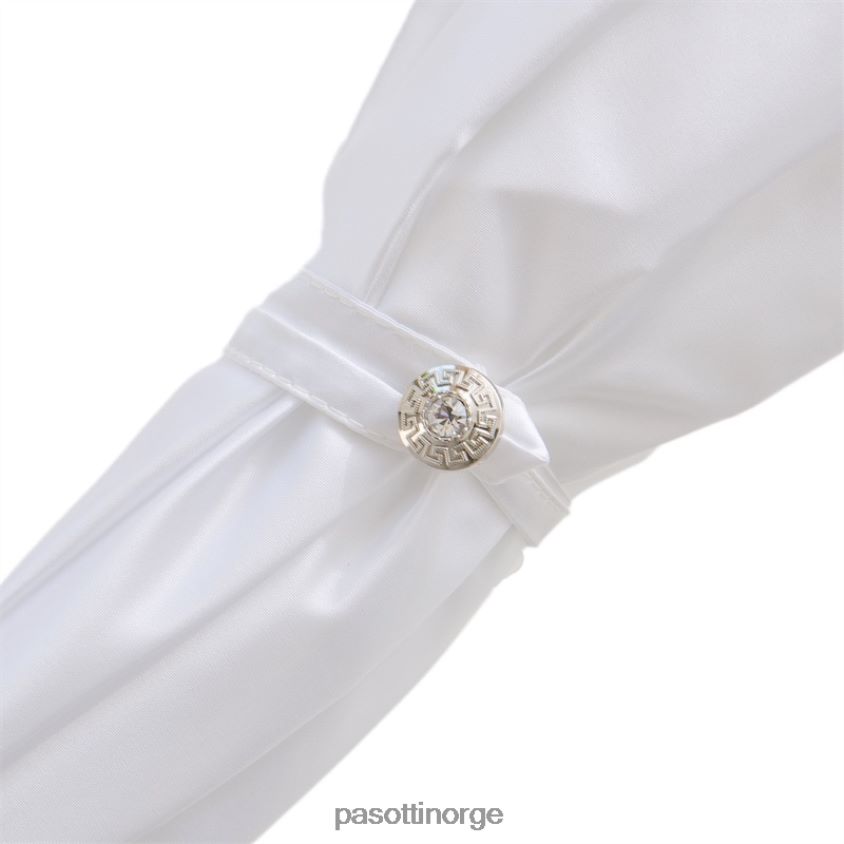 paraply | PASOTTI 179n plat-1 p5 - bryllup paraply med hvite perler 8B6Z26557 kvinner