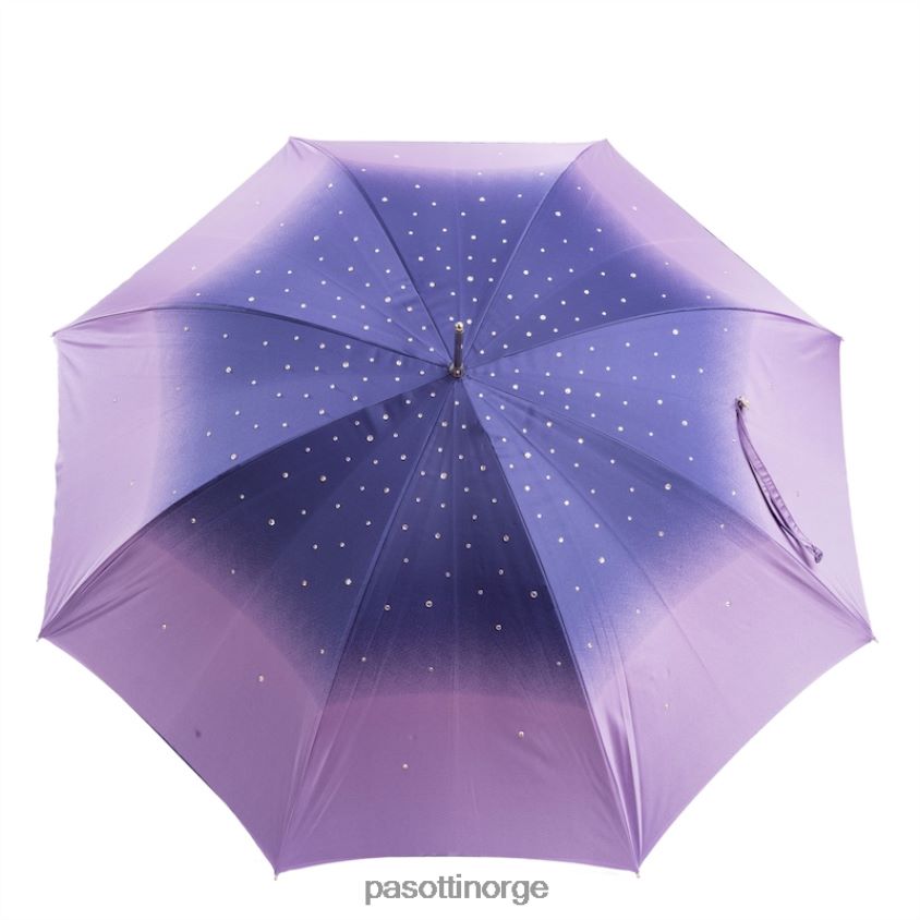 paraply | PASOTTI 185n 21284-14 w68 - lilla swarovski paraply, dobbel klut 8B6Z26554 kvinner