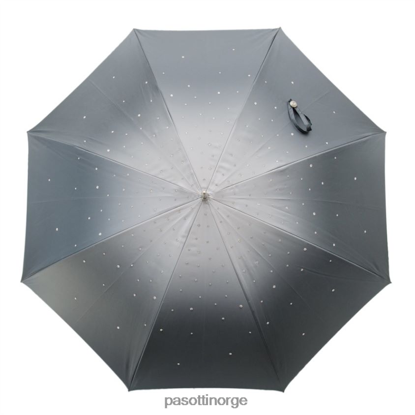 paraply | PASOTTI 185n 21284-7 s8 - grå swarovski paraply, dobbel klut 8B6Z26544 kvinner