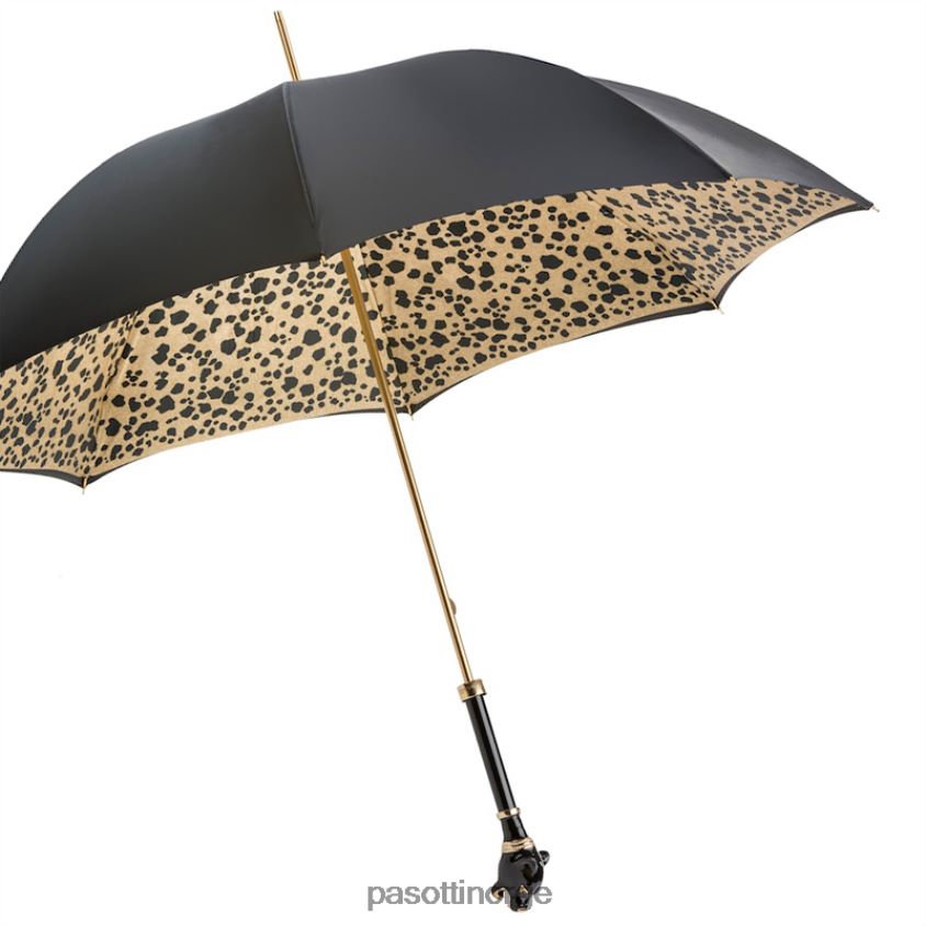 paraply | PASOTTI 189 1411-29 k1 - svart panter paraply 8B6Z26529 kvinner