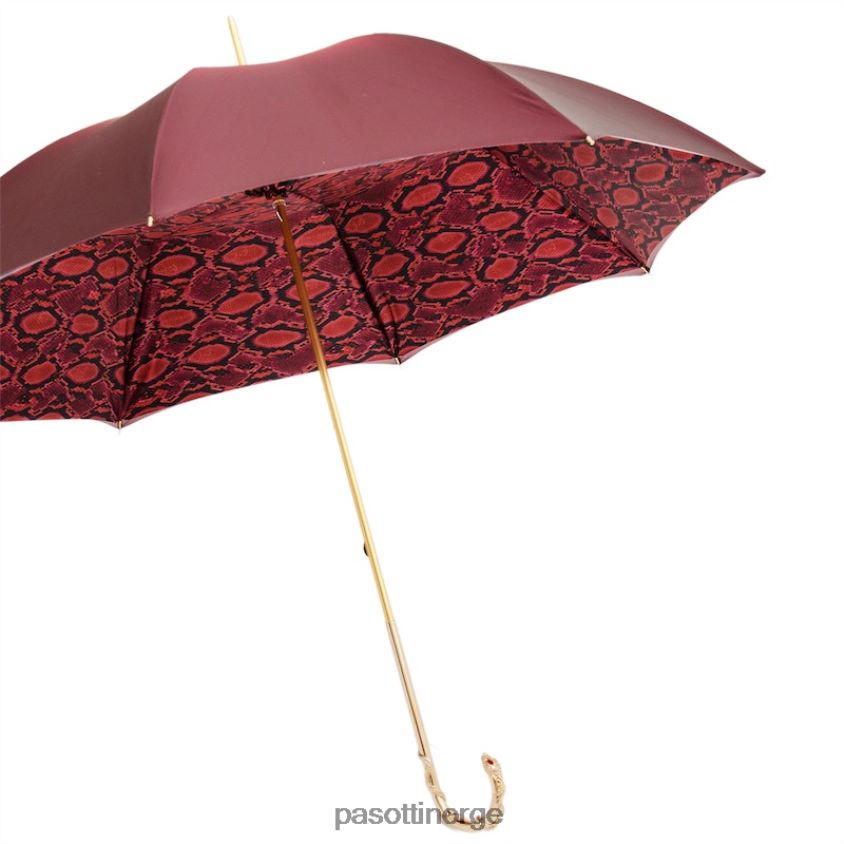paraply | PASOTTI 189 55303-213 w90 - rød python paraply 8B6Z26542 kvinner
