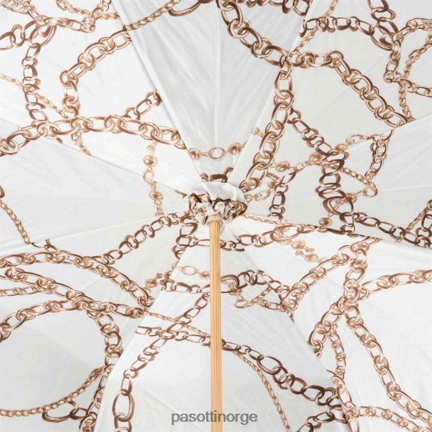 paraply | PASOTTI 189 58002-9 d35 - svart paraply med kjeder trykt interiør 8B6Z26502 kvinner