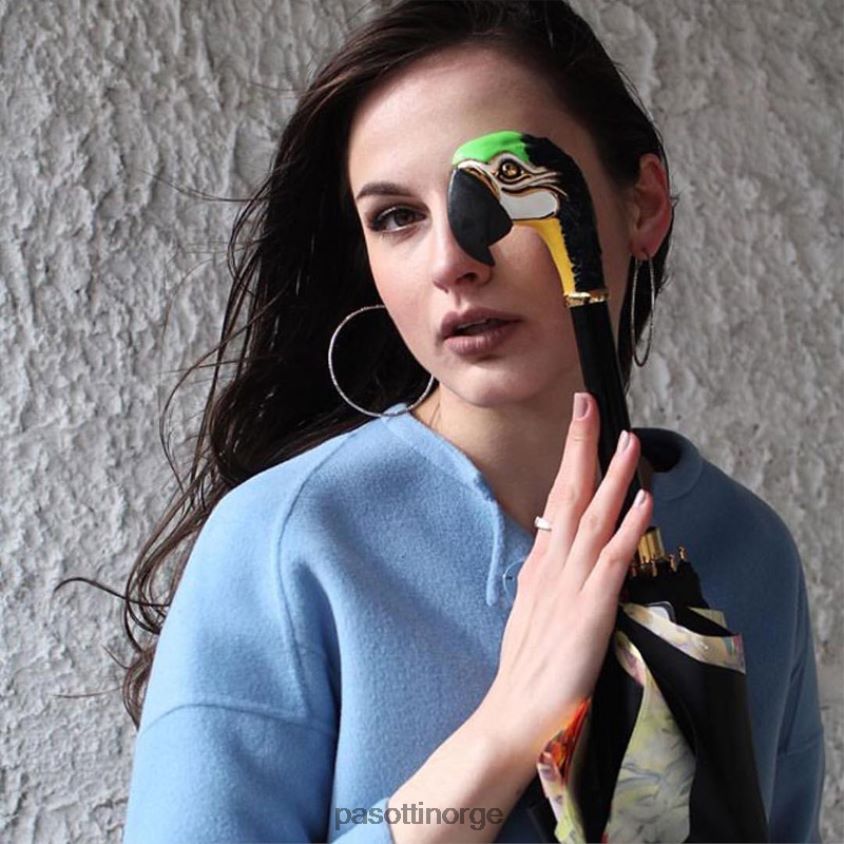 paraply | PASOTTI 189 5d568-1 k35 - papegøyeparaply 8B6Z26532 kvinner