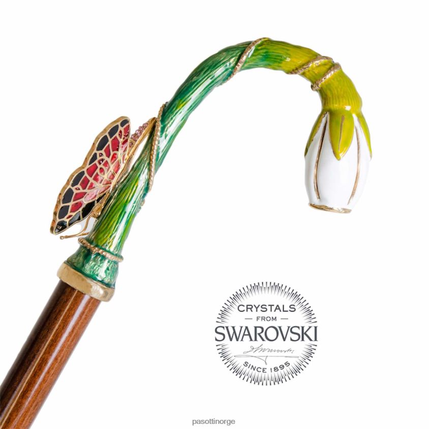 paraply | PASOTTI 189 5x790-10 k90 - rød sommerfugl paraply 8B6Z26550 kvinner