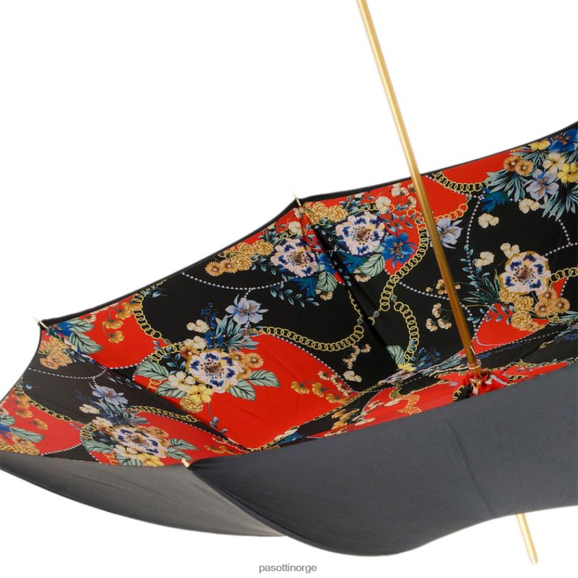 paraply | PASOTTI 189 9a057-1 k78ne - svart puddelparaply 8B6Z26514 kvinner