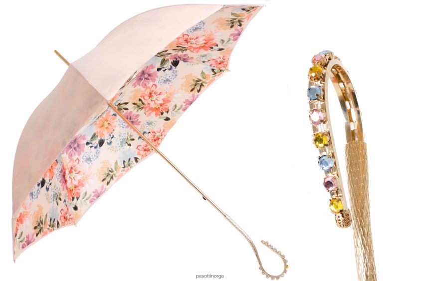 paraply | PASOTTI 189 9l267-2 p46 - paraply gioiello rosa 8B6Z26497 kvinner