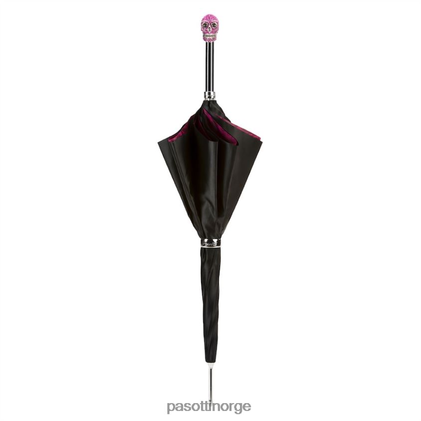 paraply | PASOTTI 189n 50884-2 w333fu - fuchsia roser swarovski skull paraply 8B6Z26551 kvinner