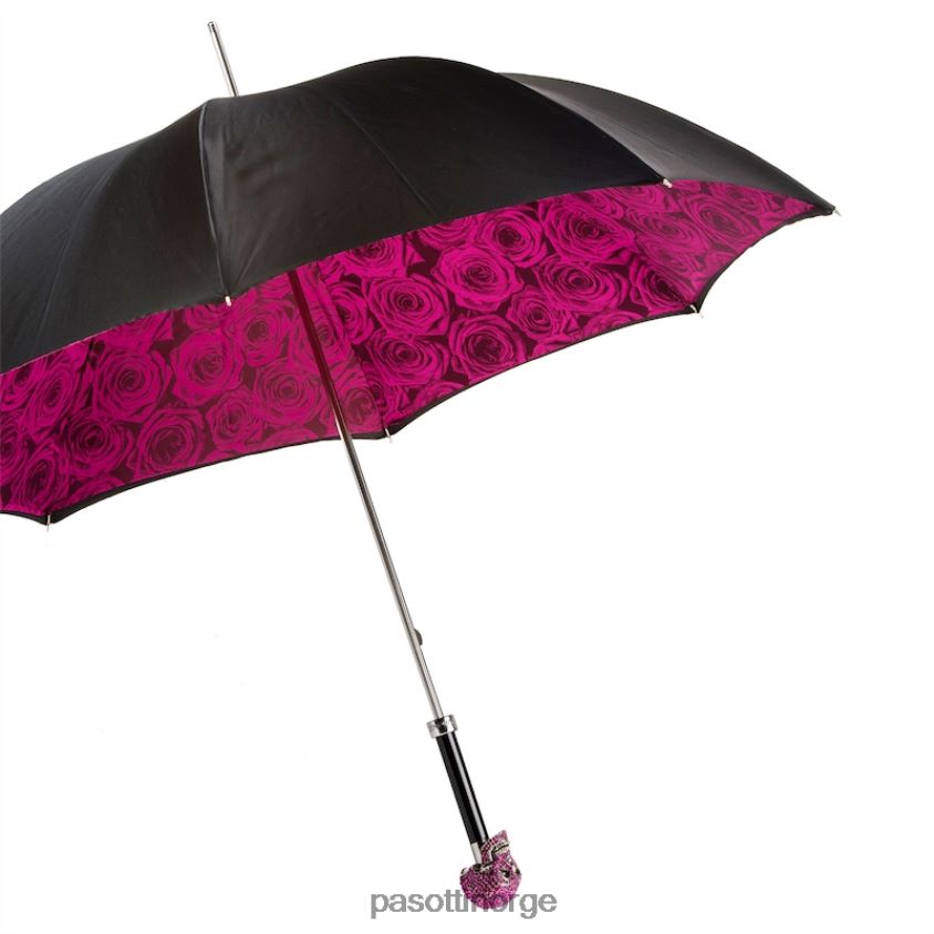 paraply | PASOTTI 189n 50884-2 w333fu - fuchsia roser swarovski skull paraply 8B6Z26551 kvinner