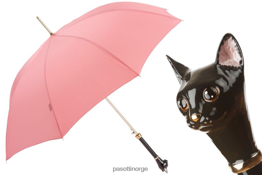 paraply | PASOTTI 20 sum-3 k49 - svart katt paraply 8B6Z26526 kvinner