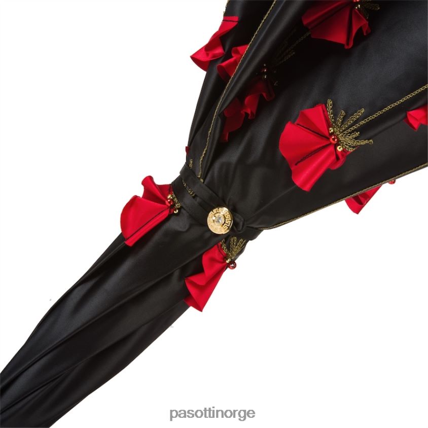 paraply | PASOTTI 309 plat-26 plat-34 p17 - valmuer paraply, dobbel klut 8B6Z26524 kvinner