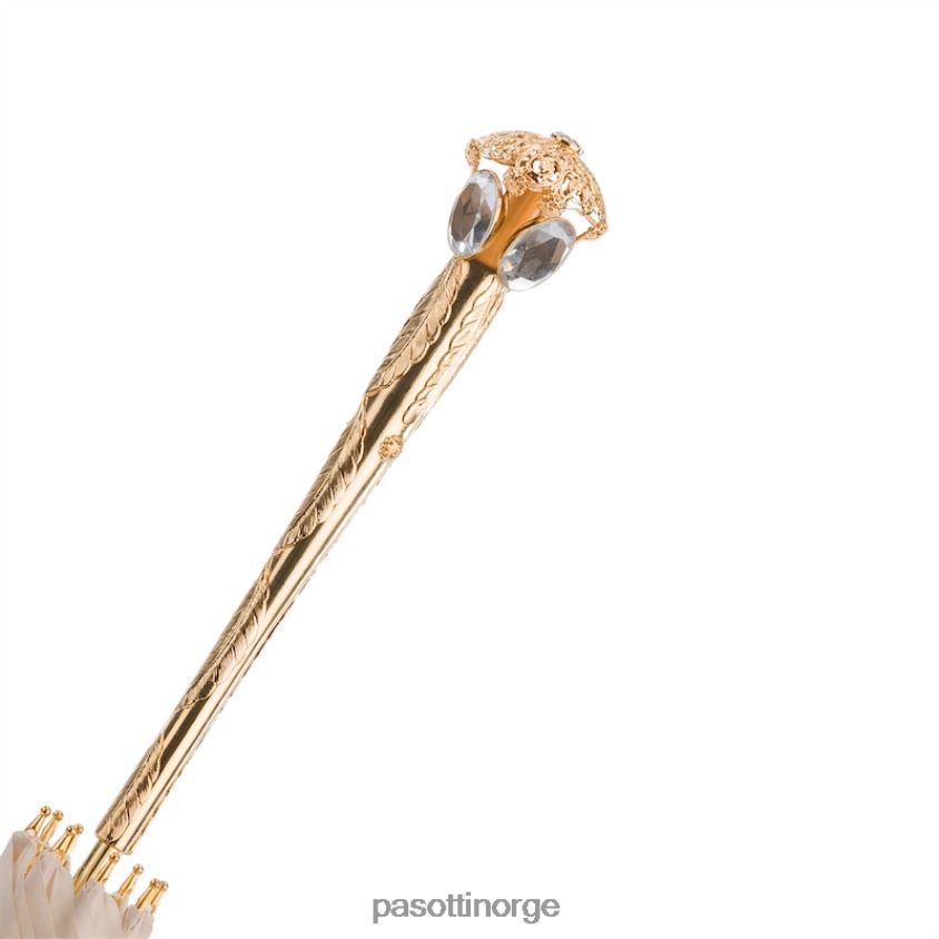 paraply | PASOTTI 386or serge-65 e11 - meget elegant ecru parasoll, dobbel klut 8B6Z26515 kvinner