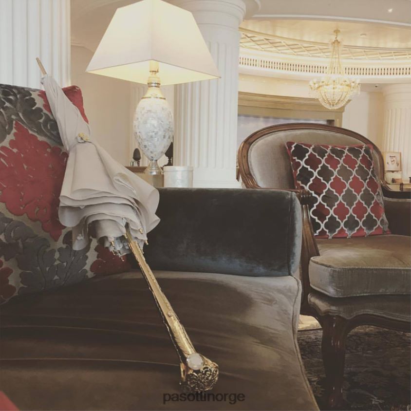 paraply | PASOTTI 386or serge-65 e11 - meget elegant ecru parasoll, dobbel klut 8B6Z26515 kvinner