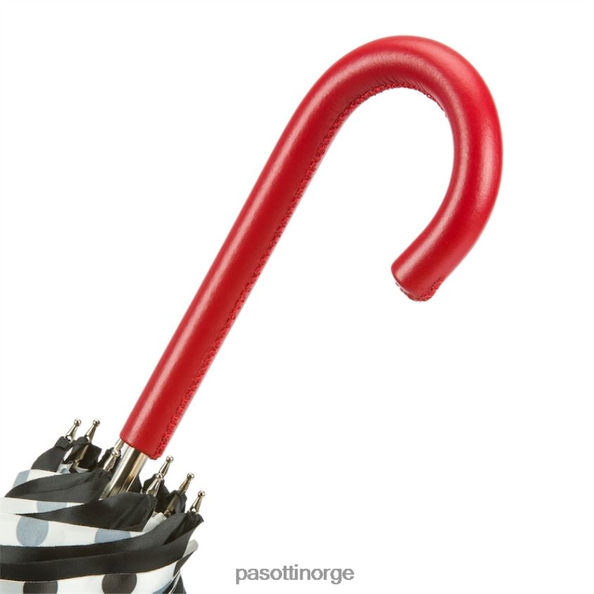 paraply | PASOTTI 420n 55874-2 p - munnparaply med polkaprikkede interiør, dobbel klut 8B6Z26555 kvinner