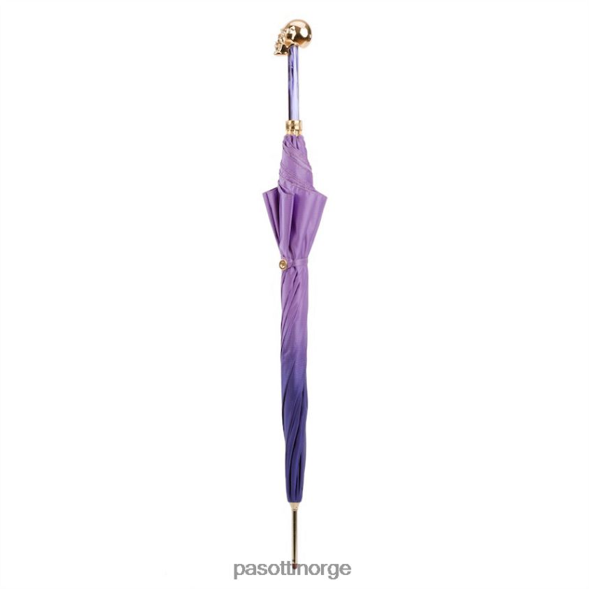 paraply | PASOTTI 460 21284-14 w33pv - golden skull lilla ombre paraply 8B6Z26548 kvinner