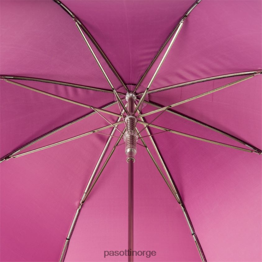 paraply | PASOTTI 460n 21284-18 w333mix - paraply med fuchsia swarovski hodeskalle 8B6Z26519 kvinner