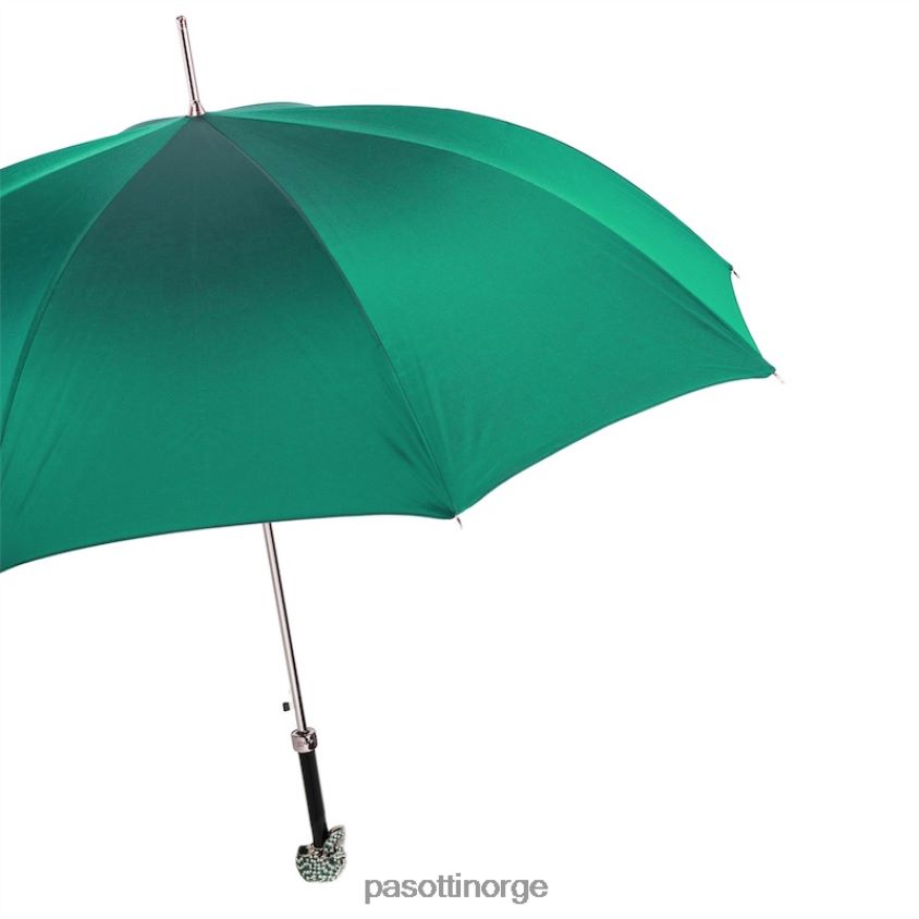 paraply | PASOTTI 478 oxf-6 w333bv - grønn swarovski hodeskalle paraply 8B6Z26565 kvinner