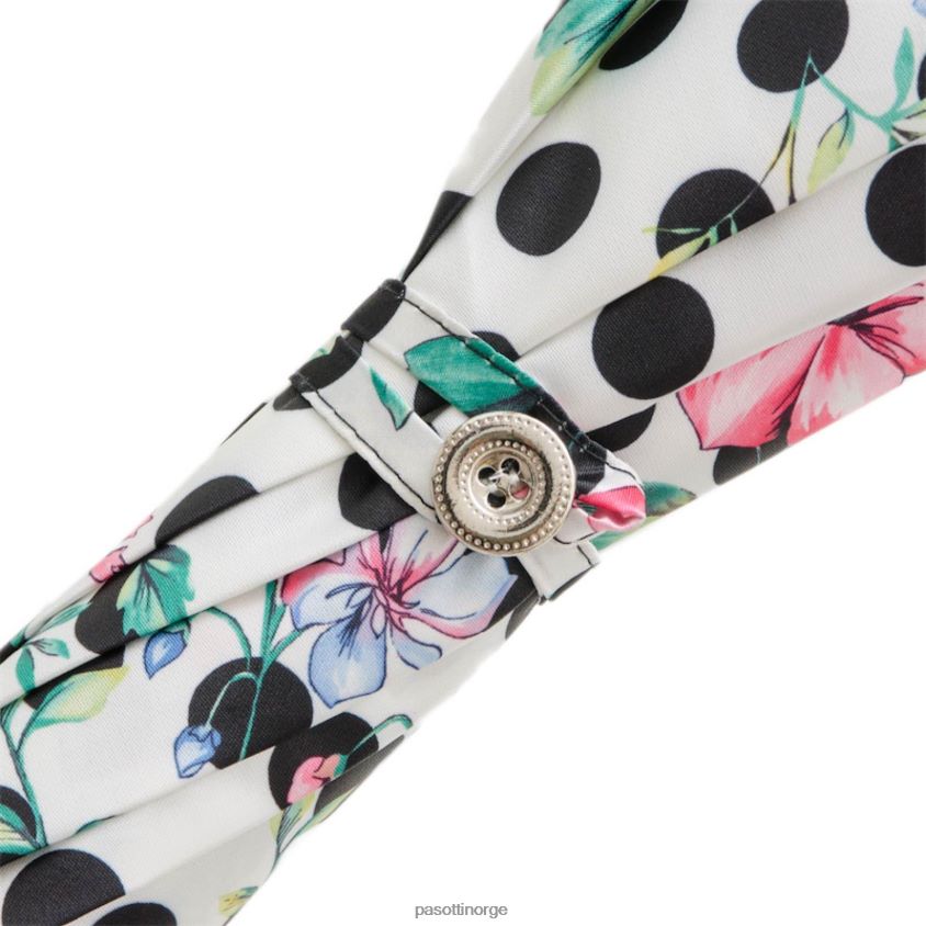 paraply | PASOTTI 354ni 90462-2 d1 - prikkete parasoll med blomster 8B6Z26628 kvinner