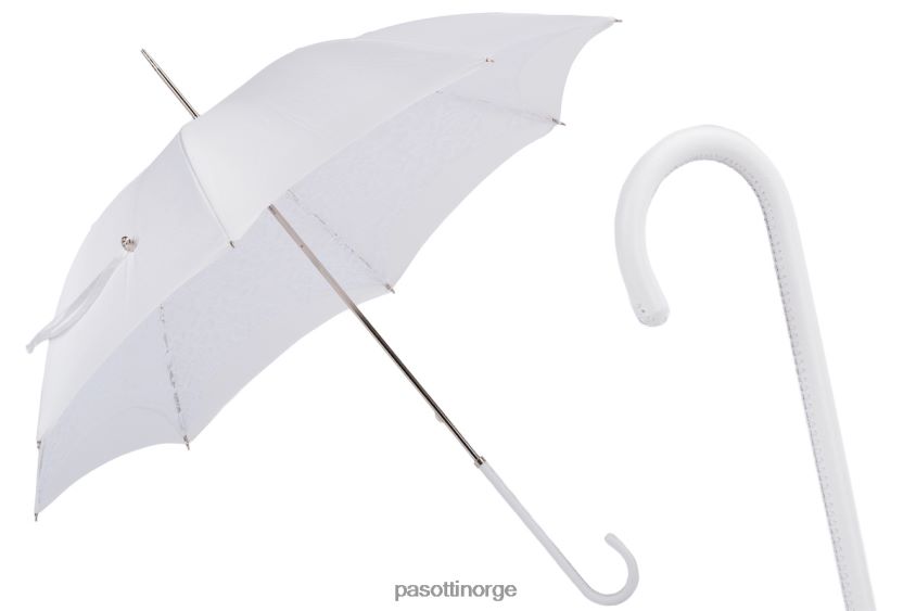 paraply | PASOTTI 386ni plat-1 p - hvit bryllupsparaply med blonder 8B6Z26634 kvinner