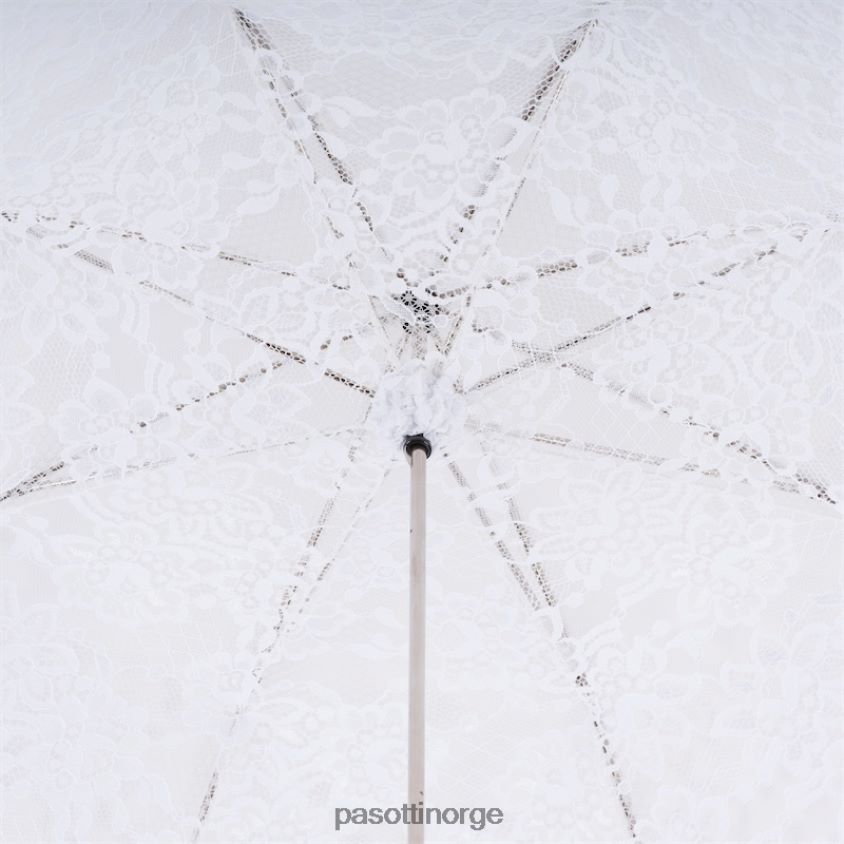 paraply | PASOTTI 386ni plat-1 p - hvit bryllupsparaply med blonder 8B6Z26634 kvinner