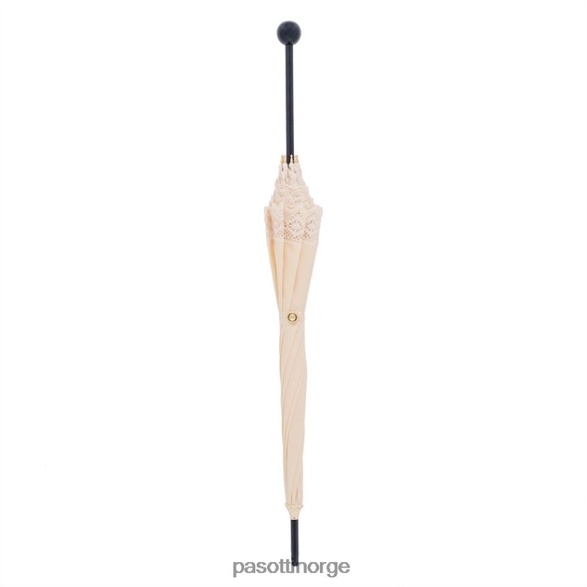 paraply | PASOTTI 38 elfenben - bryllup parasoll med blonder 8B6Z26643 kvinner