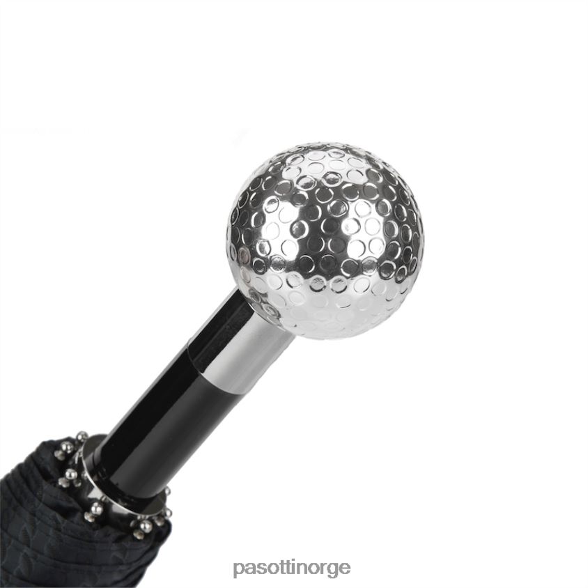 paraply | PASOTTI 64 5973-2 w82 - sølv sammenleggbar golfballparaply 8B6Z26189 menn