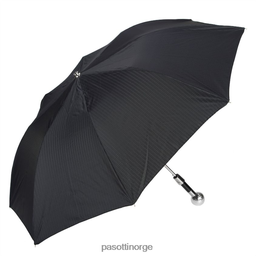 paraply | PASOTTI 64 5973-2 w82 - sølv sammenleggbar golfballparaply 8B6Z26189 menn