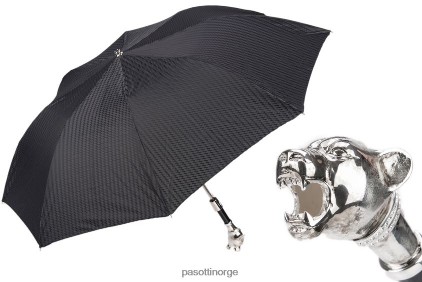paraply | PASOTTI 64 6277-1 k1v - vintage panter sammenleggbar paraply 8B6Z26163 menn