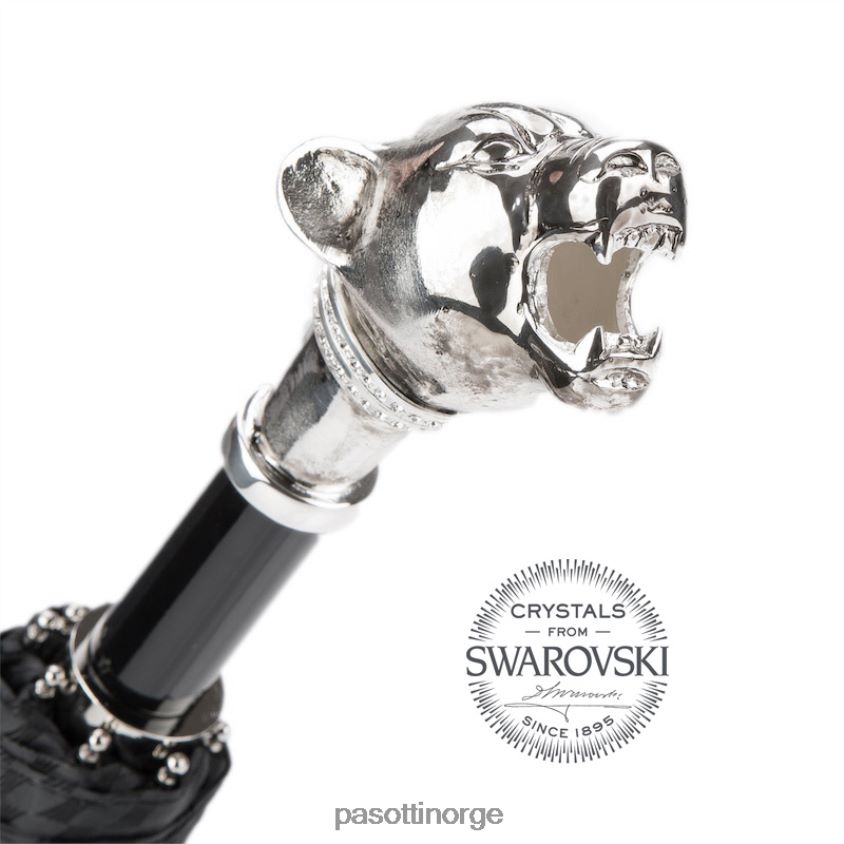 paraply | PASOTTI 64 6277-1 k1v - vintage panter sammenleggbar paraply 8B6Z26163 menn