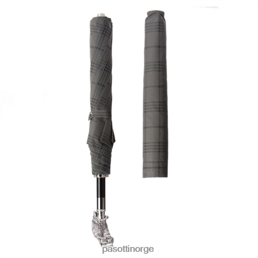 paraply | PASOTTI 64 6434-9 w44 - sølvugle sammenleggbar paraply 8B6Z26178 menn