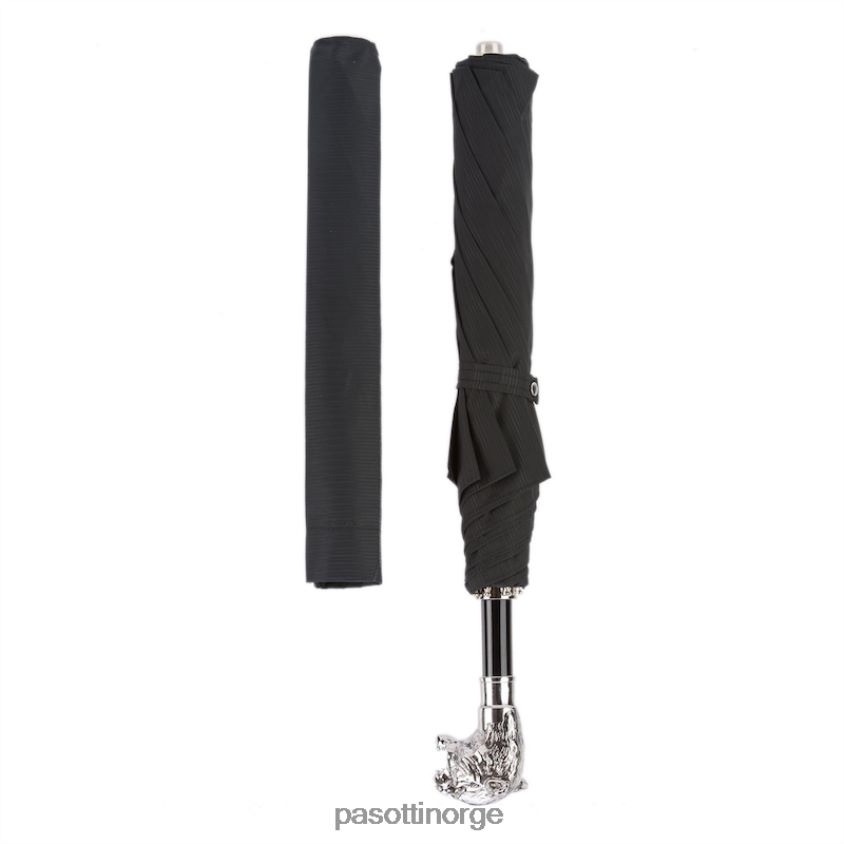 paraply | PASOTTI 64 6768-1 w35 - sølv tiger sammenleggbar paraply 8B6Z26156 menn