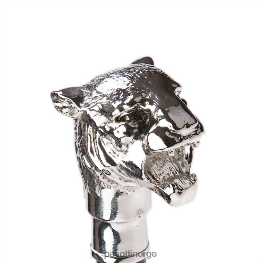 paraply | PASOTTI 64 6768-1 w35 - sølv tiger sammenleggbar paraply 8B6Z26156 menn