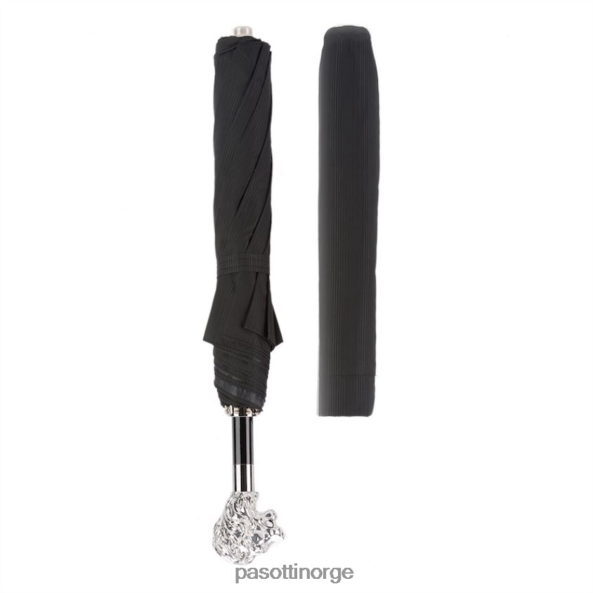 paraply | PASOTTI 64 6768-1 w37 - sølv løve sammenleggbar paraply 8B6Z26166 menn