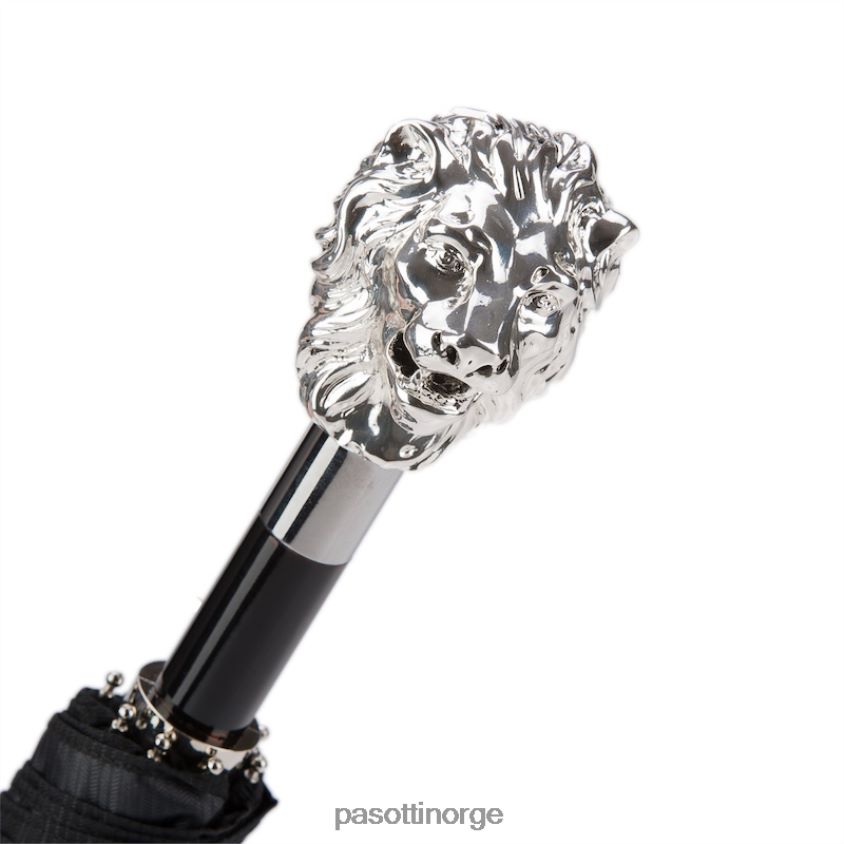 paraply | PASOTTI 64 6768-1 w37 - sølv løve sammenleggbar paraply 8B6Z26166 menn