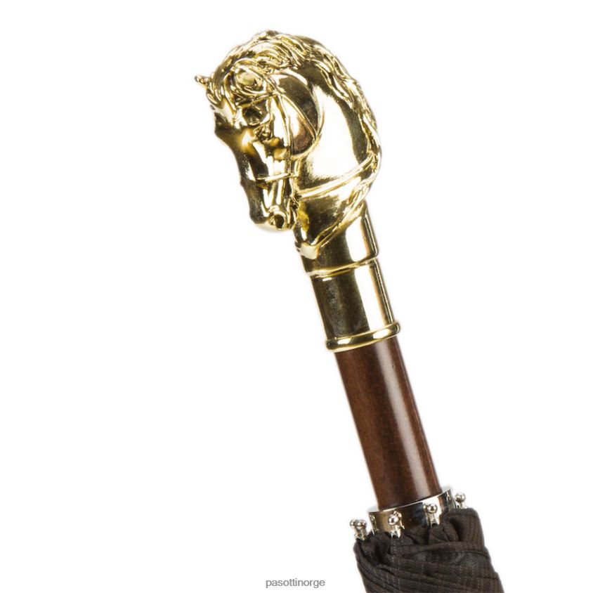 paraply | PASOTTI 64 6768-3 w41or - gullheste sammenleggbar paraply 8B6Z26181 menn