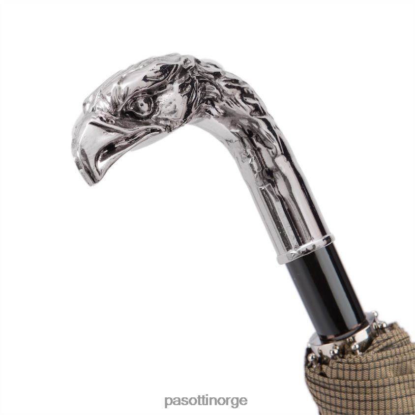 paraply | PASOTTI 64 6768-8 w18 - sølvørn sammenleggbar paraply 8B6Z26176 menn